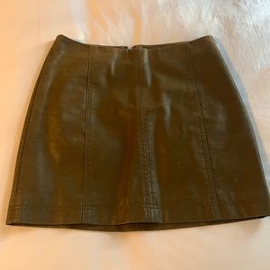 Free People Faux Leather Skirt